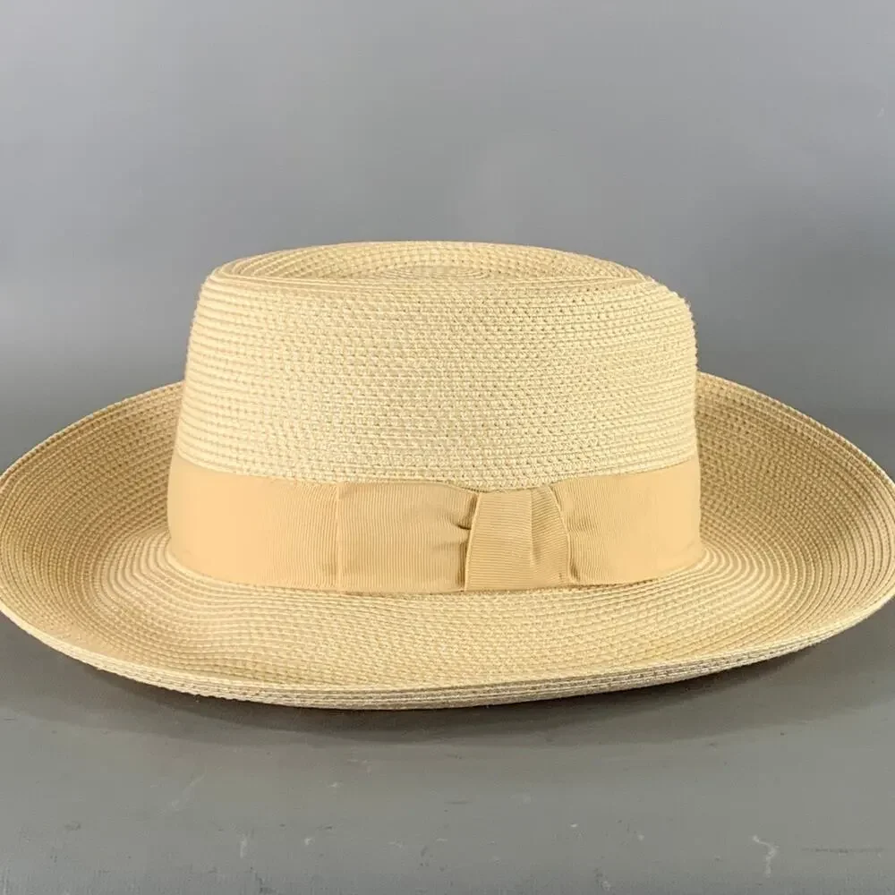 ERIC JAVITS Cream Tan Woven Hats